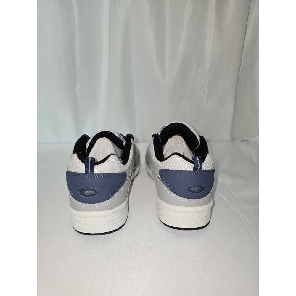 Easy Spirit Women's Grey & Navy Walk Run Romy Sneakers Tennis Shoes 9 Wide